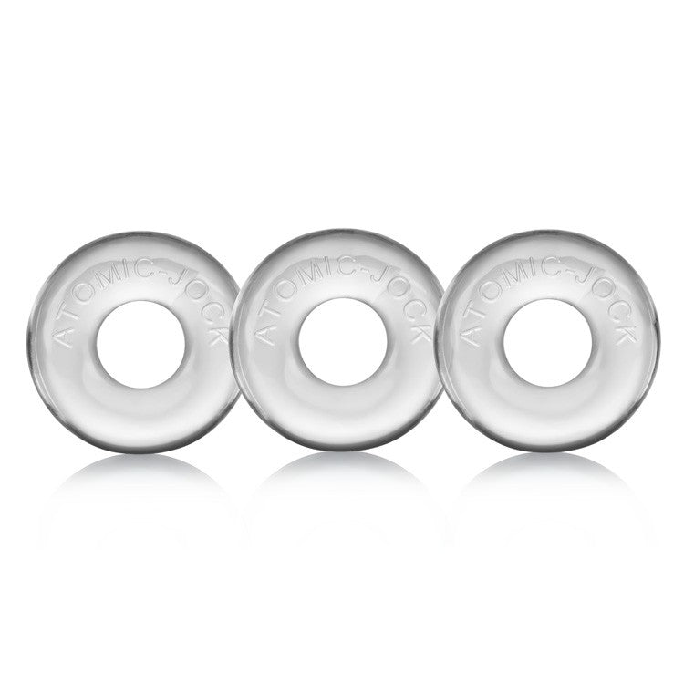 RINGER, 3-pack of DO-NUT-1 - CLEAR - Cock Rings - The Naughty & Nice District - Adult Sex Toy Store