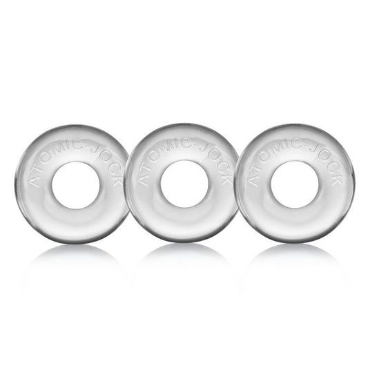 RINGER, 3-pack of DO-NUT-1 - CLEAR - Cock Rings - The Naughty & Nice District - Adult Sex Toy Store