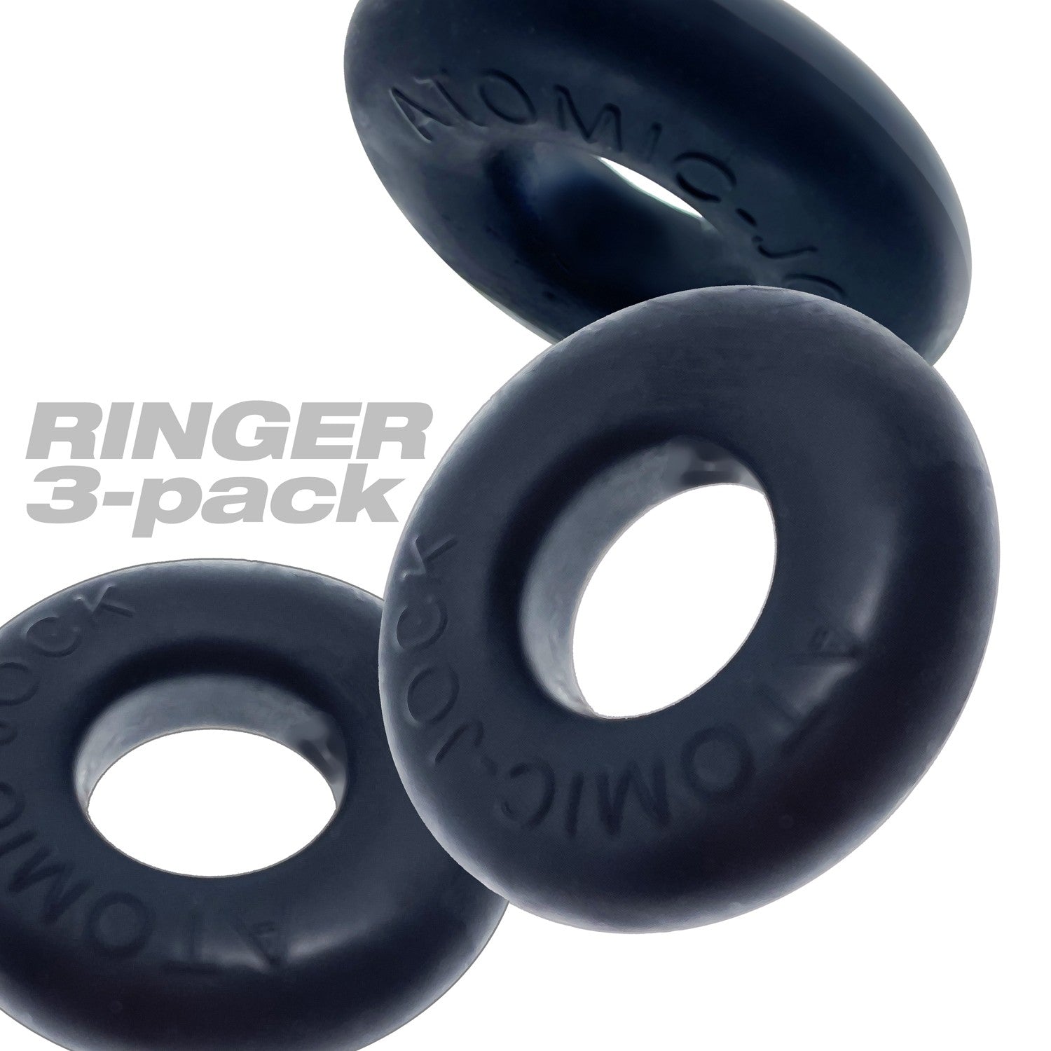 RINGER, cockring 3-pack - PLUS+SILICONE special edition -  NIGHT - Cock Rings - The Naughty & Nice District - Adult Sex Toy Store