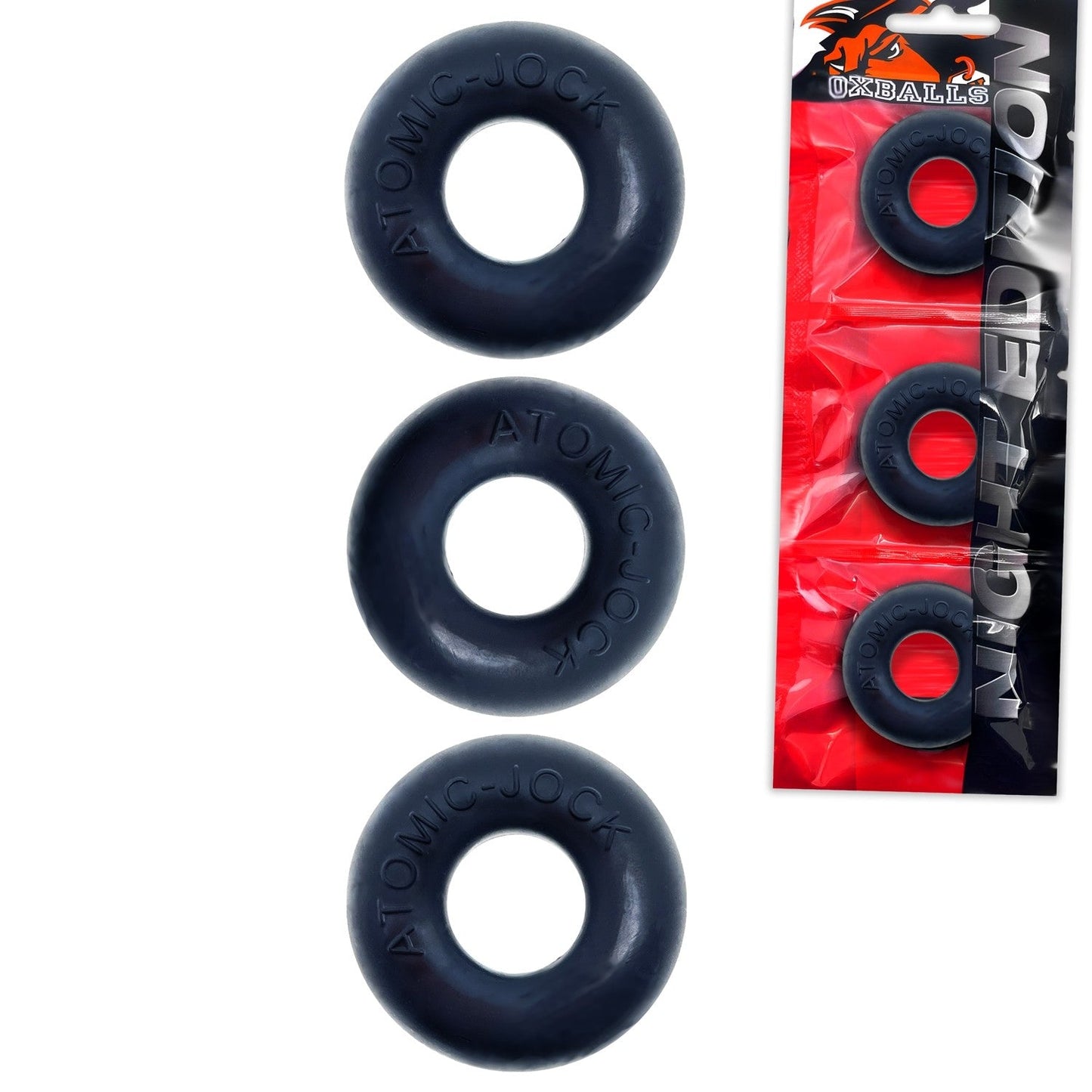 RINGER, cockring 3-pack - PLUS+SILICONE special edition -  NIGHT - Cock Rings - The Naughty & Nice District - Adult Sex Toy Store