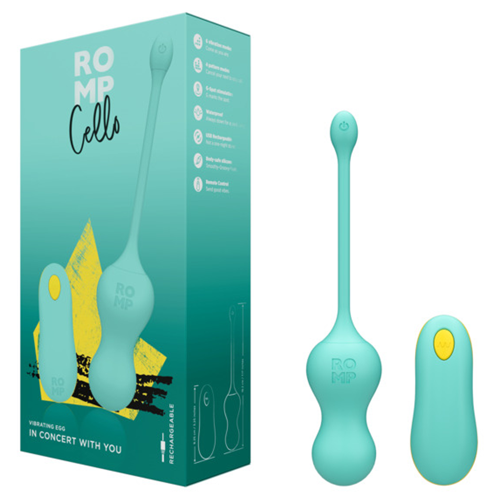 ROMP, Cello - Remote-controlled G-Spot Vibrator - VIbrators - The Naughty & Nice District - Adult Sex Toy Store