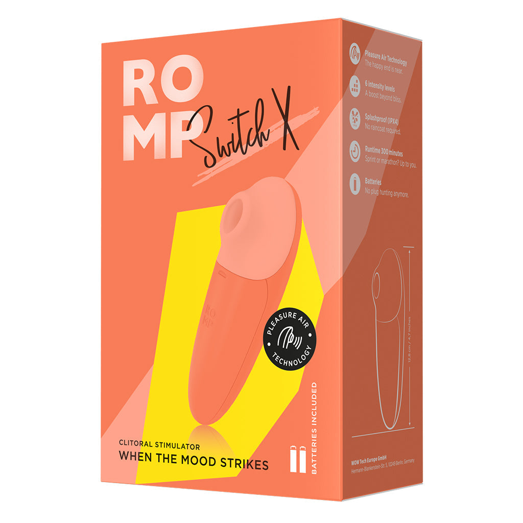 ROMP, Switch X - Powerful pleasure in a Compact Clitoral Stimulator - VIbrators - The Naughty & Nice District - Adult Sex Toy Store