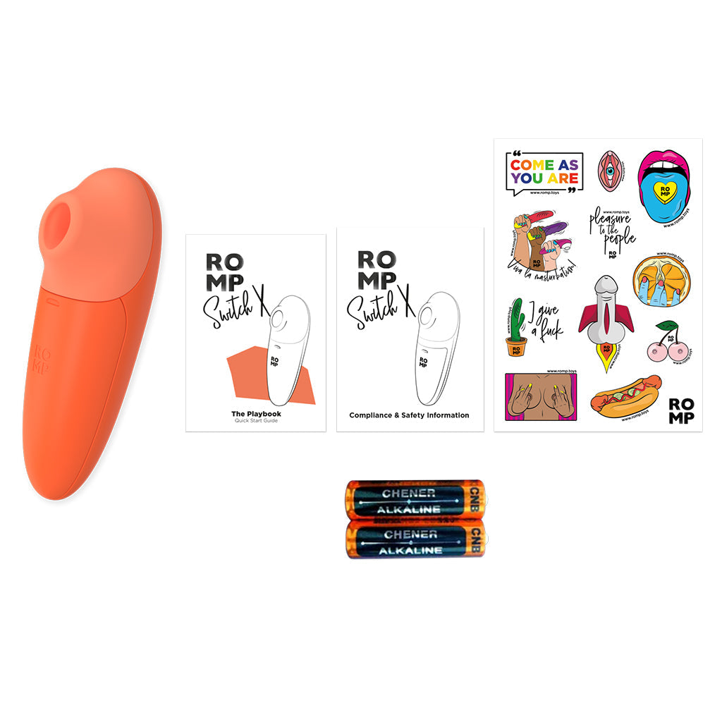 ROMP, Switch X - Powerful pleasure in a Compact Clitoral Stimulator - VIbrators - The Naughty & Nice District - Adult Sex Toy Store