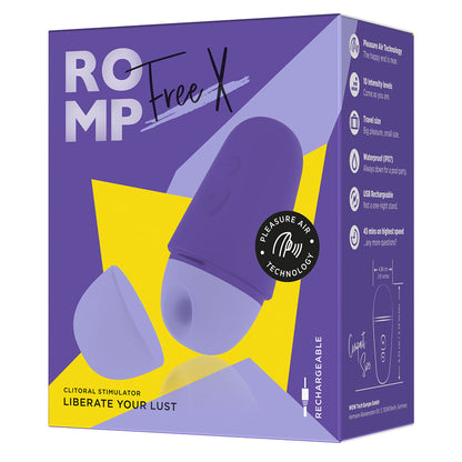 ROMP, Free X - Clitoral Stimulator with Pleasure Air Technology, and travel-ready - VIbrators - The Naughty & Nice District - Adult Sex Toy Store