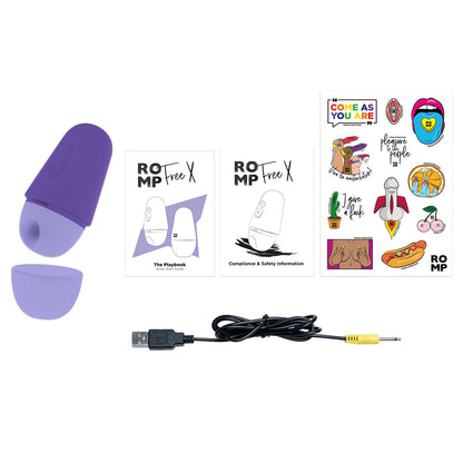 ROMP, Free X - Clitoral Stimulator with Pleasure Air Technology, and travel-ready - VIbrators - The Naughty & Nice District - Adult Sex Toy Store