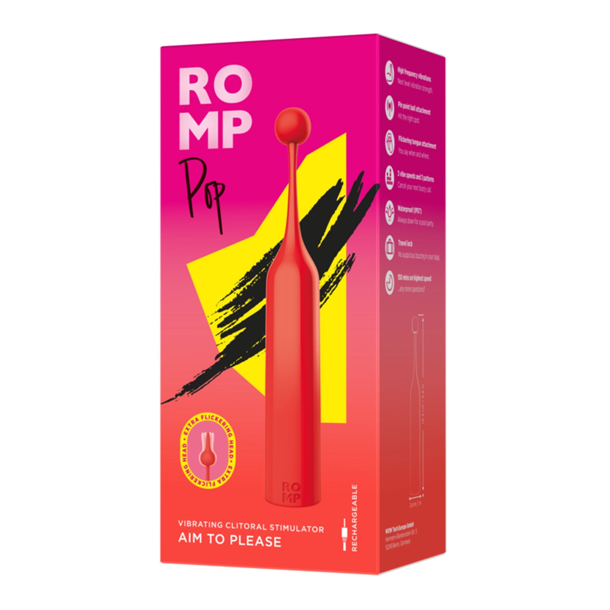 ROMP, Pop Vibrating Clitoral Stimulator - VIbrators - The Naughty & Nice District - Adult Sex Toy Store