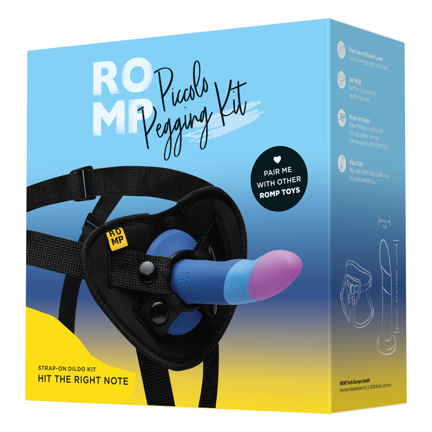 ROMP, Piccolo Pegging Kit - Strap-Ons & Harnesses - The Naughty & Nice District - Adult Sex Toy Store