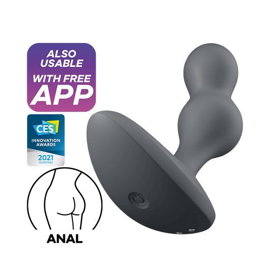 Satisfyer, Deep Diver Connect App - Grey - Anal Toys - The Naughty & Nice District - Adult Sex Toy Store