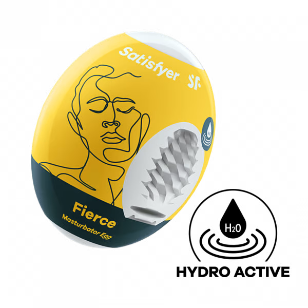 Masturbator Egg Single (Fierce) Yellow - For Him - The Naughty & Nice District - Adult Sex Toy Store