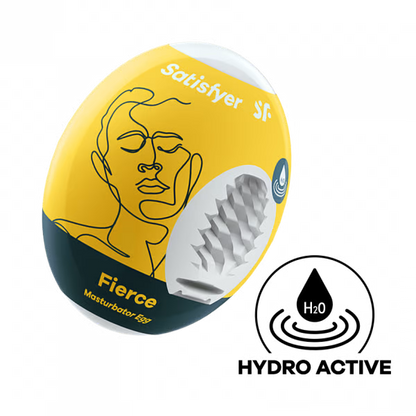 Masturbator Egg Single (Fierce) Yellow - For Him - The Naughty & Nice District - Adult Sex Toy Store