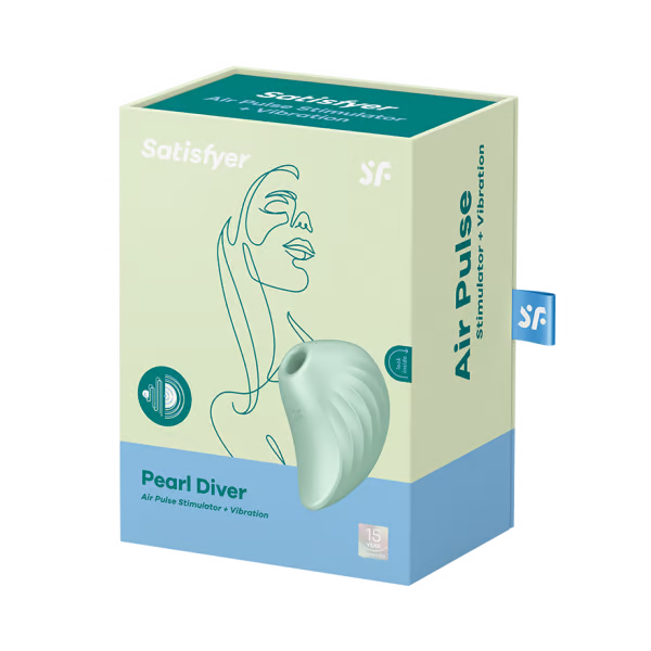 Satisfyer, Pearl Diver - Stimulation of the clitoris with air-pulse waves and vibrations - Clitoral Pulse - The Naughty & Nice District - Adult Sex Toy Store