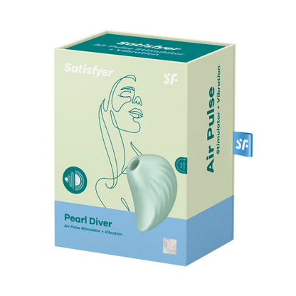 Satisfyer, Pearl Diver - Stimulation of the clitoris with air-pulse waves and vibrations - Clitoral Pulse - The Naughty & Nice District - Adult Sex Toy Store