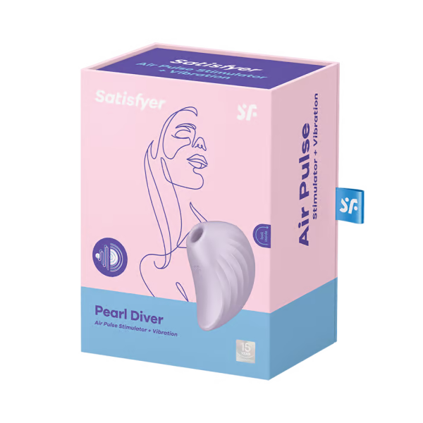 Satisfyer, Pearl Diver - Stimulation of the clitoris with air-pulse waves and vibrations - Clitoral Pulse - The Naughty & Nice District - Adult Sex Toy Store