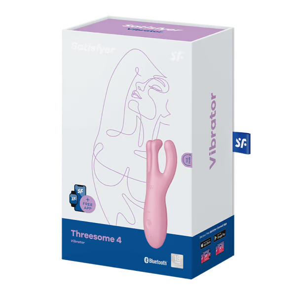 Satisfyer, Threesome 4 - Pink - VIbrators - The Naughty & Nice District - Adult Sex Toy Store