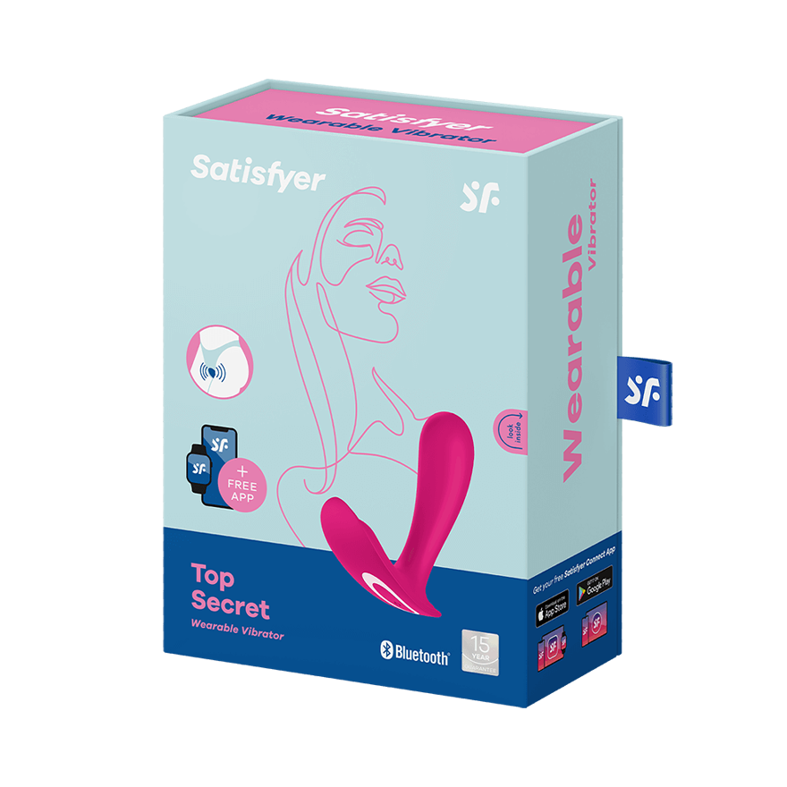 Satisfyer, Top Secret Pink Wearable Vibrator with App Control - VIbrators - The Naughty & Nice District - Adult Sex Toy Store