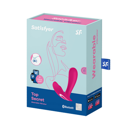 Satisfyer, Top Secret Pink Wearable Vibrator with App Control - VIbrators - The Naughty & Nice District - Adult Sex Toy Store