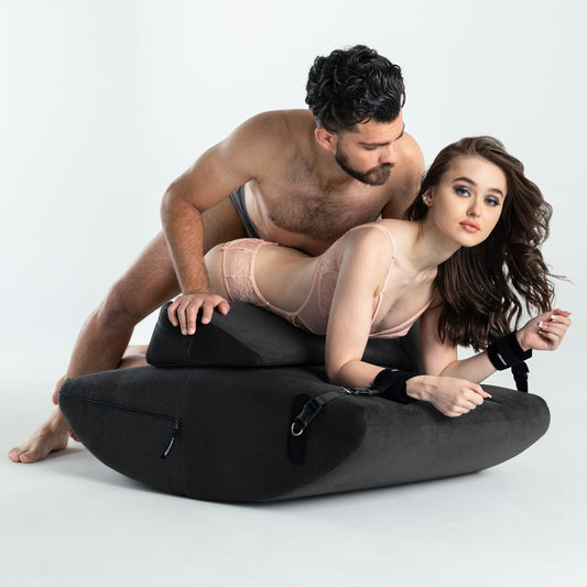 Scoop Rocker Combo Sex Positioning Shape Valkyrie Edition - Black - Sex Furniture - The Naughty & Nice District - Adult Sex Toy Store