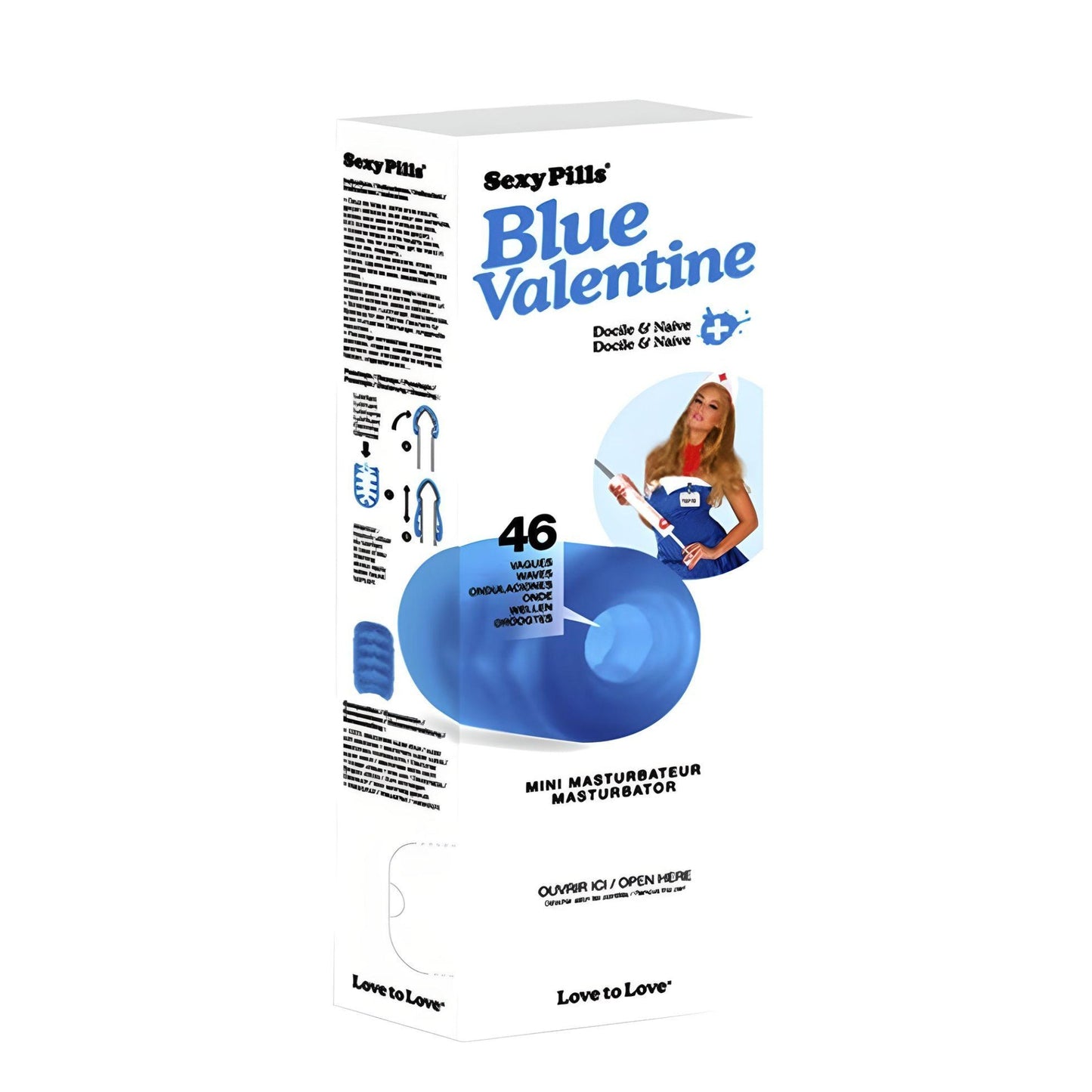 SEXY PILLS BLUE VALENTINE - 6PK - Masturbators - For Him - The Naughty & Nice District - Adult Sex Toy Store