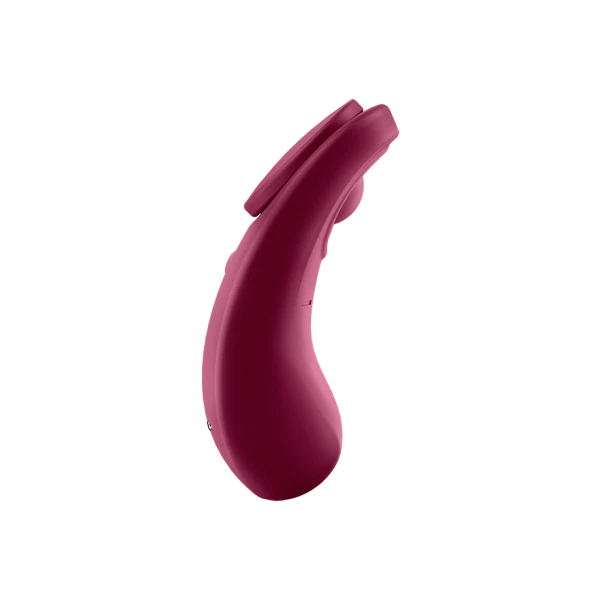 Satisfyer, Sexy Secret - Wine Red -Panty Vibrator with App control - VIbrators - The Naughty & Nice District - Adult Sex Toy Store