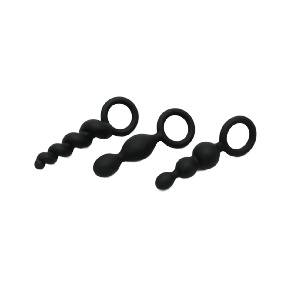 Satisfyer, Booty Call (set of 3) (Black) - black - Anal Toys - The Naughty & Nice District - Adult Sex Toy Store