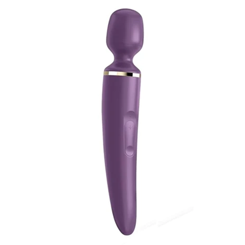 Satisfyer, Wand-er Women - Elegant Design with Gold Accents - Vibrating Wand - The Naughty & Nice District - Adult Sex Toy Store