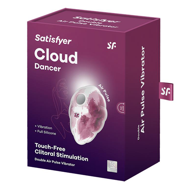 Satisfyer, Cloud Dancer Clitoral Pulse & Vibe - Elegant and Comfortable for Every Occasion - Clitoral Pulse - The Naughty & Nice District - Adult Sex Toy Store