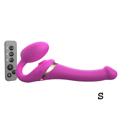 MULTI ORGASM BENDABLE STRAP-ON W/ REMOTE - Strap-Ons & Harnesses - The Naughty & Nice District - Adult Sex Toy Store