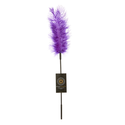 Ostrich Feather Tickler Wand - Luxury BDSM Tease, 16-Inch, Role-Playing Essential - BDSM - The Naughty & Nice District - Adult Sex Toy Store