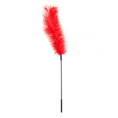 Ostrich Feather Tickler Wand - Luxury BDSM Tease, 16-Inch, Role-Playing Essential - BDSM - The Naughty & Nice District - Adult Sex Toy Store