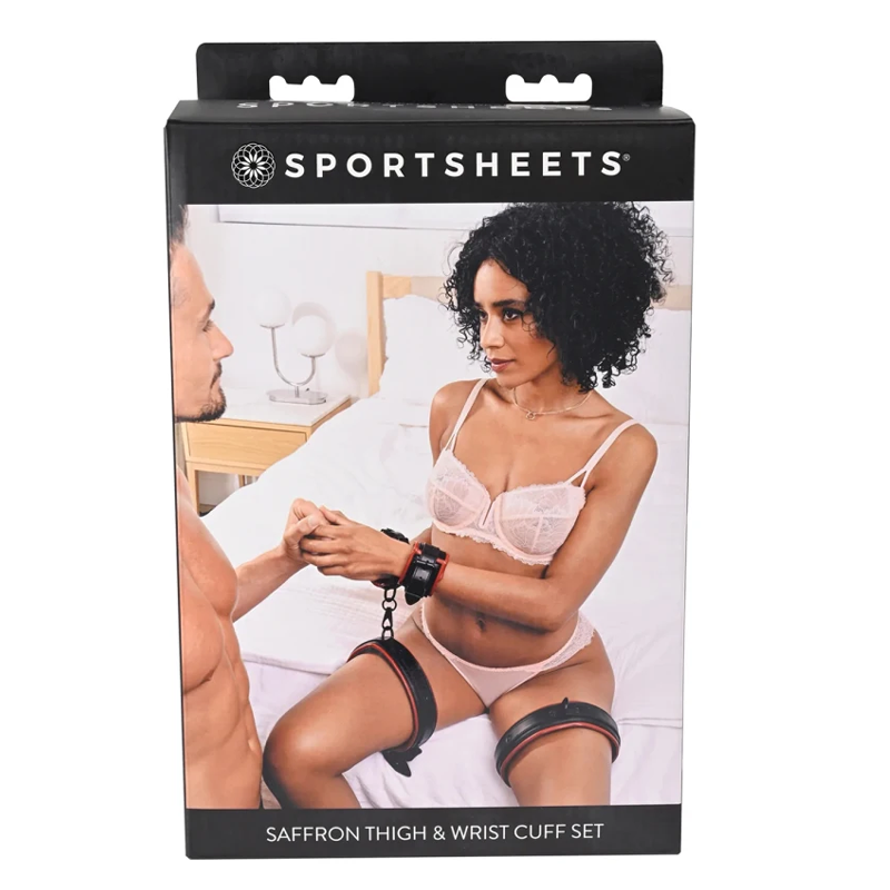 Saffron Thigh & Wrist Cuff Set - BDSM - The Naughty & Nice District - Adult Sex Toy Store