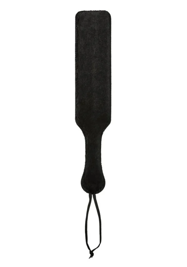 Leather Paddle w/ Black Fur Side - BDSM - The Naughty & Nice District - Adult Sex Toy Store