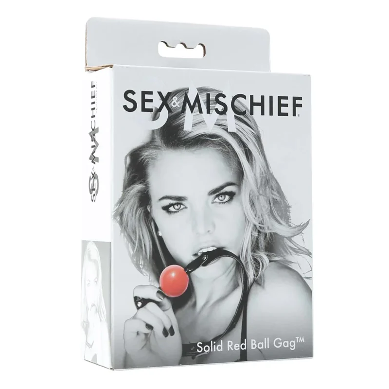 Solid Red Ball Gag - BDSM - The Naughty & Nice District - Adult Sex Toy Store