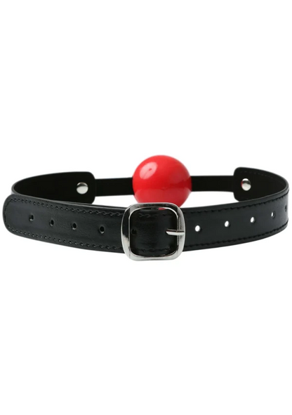 Solid Red Ball Gag - BDSM - The Naughty & Nice District - Adult Sex Toy Store