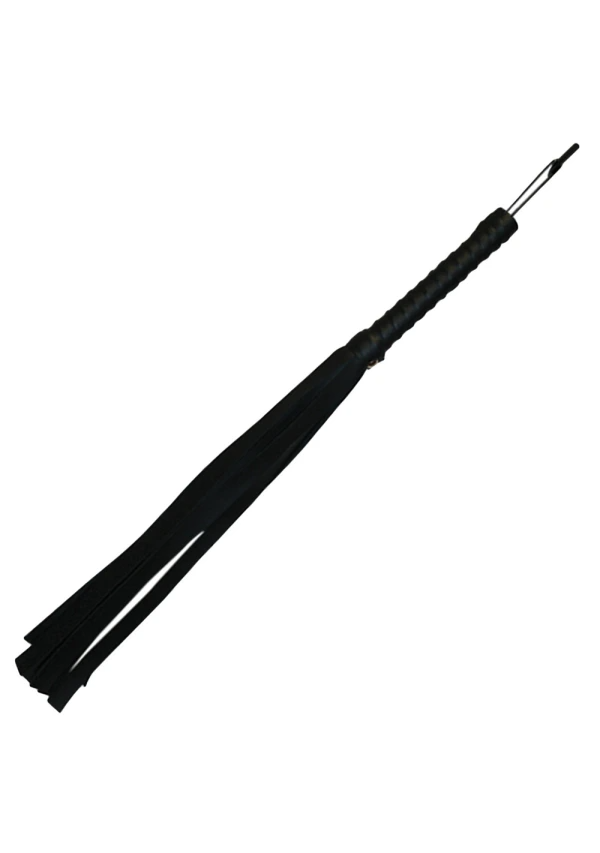 Black Faux Leather Flogger - The Naughty & Nice District