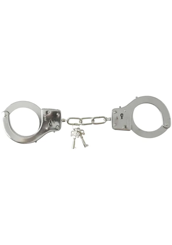 Classic Metal Handcuffs - BDSM - The Naughty & Nice District - Adult Sex Toy Store