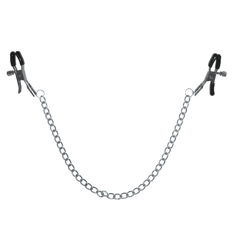 Chained Nipple Clamps - BDSM - The Naughty & Nice District - Adult Sex Toy Store