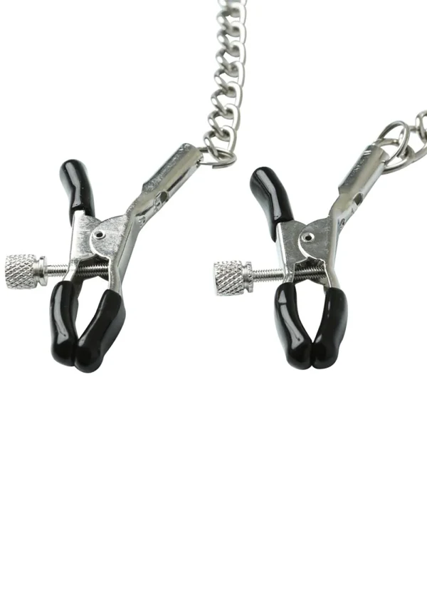 Chained Nipple Clamps - BDSM - The Naughty & Nice District - Adult Sex Toy Store