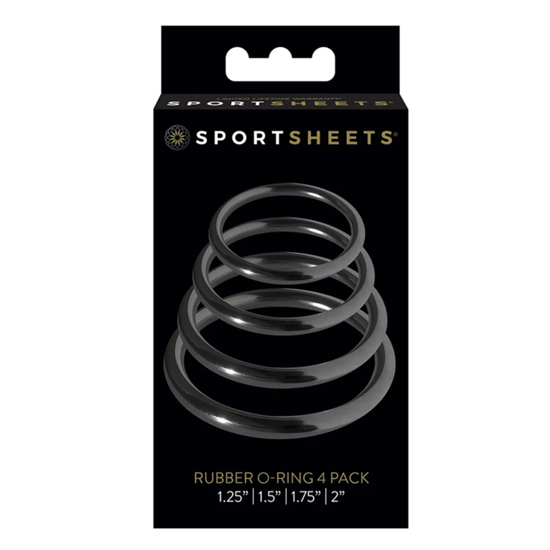 O-Rings Set - 4 Assorted Sizes - Cock Rings - The Naughty & Nice District - Adult Sex Toy Store