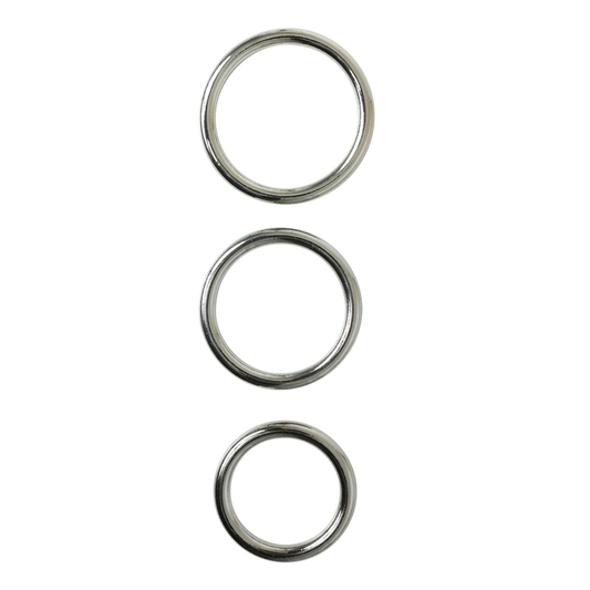 Metal O Ring 3 pack - Cock Rings - The Naughty & Nice District - Adult Sex Toy Store