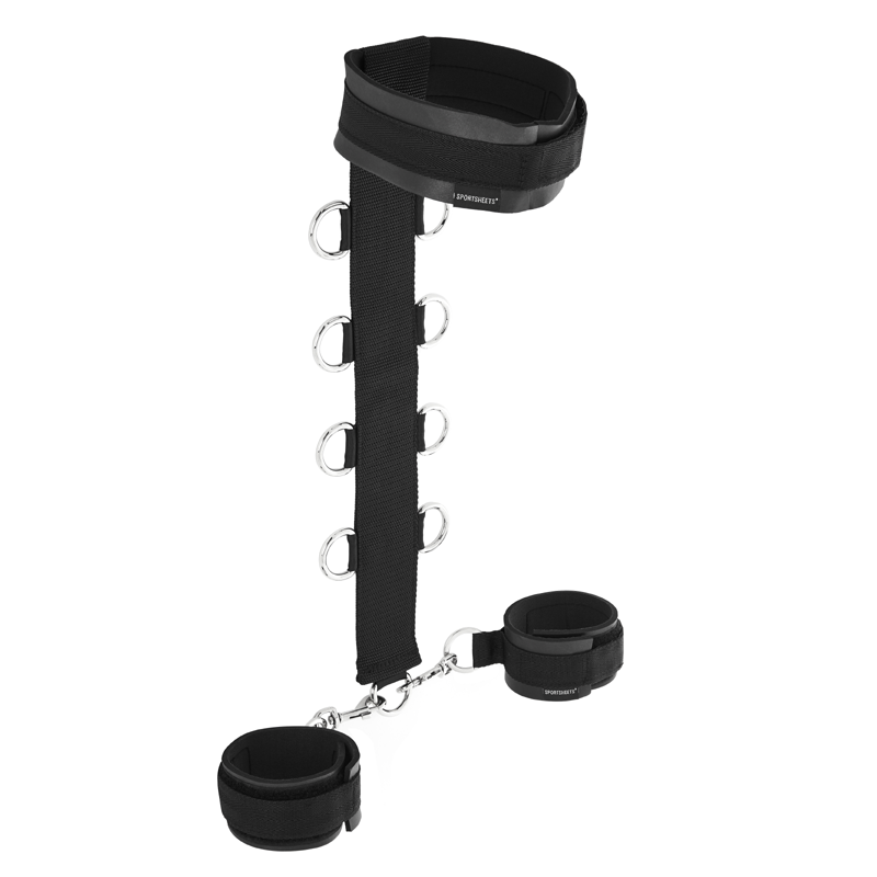 Neck & Wrist Restraint - BDSM - The Naughty & Nice District - Adult Sex Toy Store