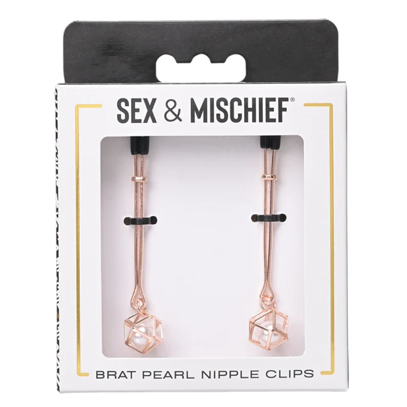 Brat Pearl Nipple Clips - BDSM - The Naughty & Nice District - Adult Sex Toy Store