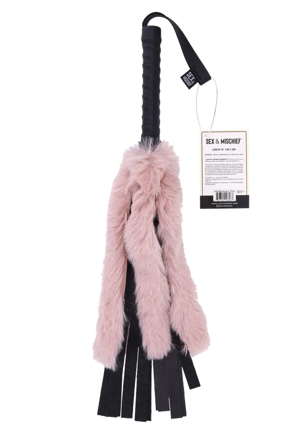 Brat Faux Fur Flogger - BDSM - The Naughty & Nice District - Adult Sex Toy Store