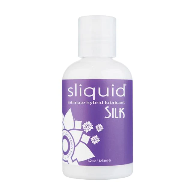 Sliquid Silk Lubricant 4.2oz - Hybrid Lubes - The Naughty & Nice District - Adult Sex Toy Store