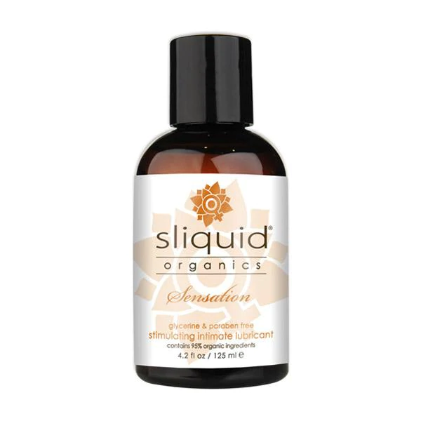 Sliquid Organics Sensation 4.2oz - Water-Based Lube - The Naughty & Nice District - Adult Sex Toy Store