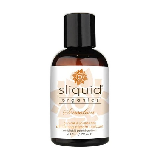 Sliquid Organics Sensation 4.2oz - Water-Based Lube - The Naughty & Nice District - Adult Sex Toy Store