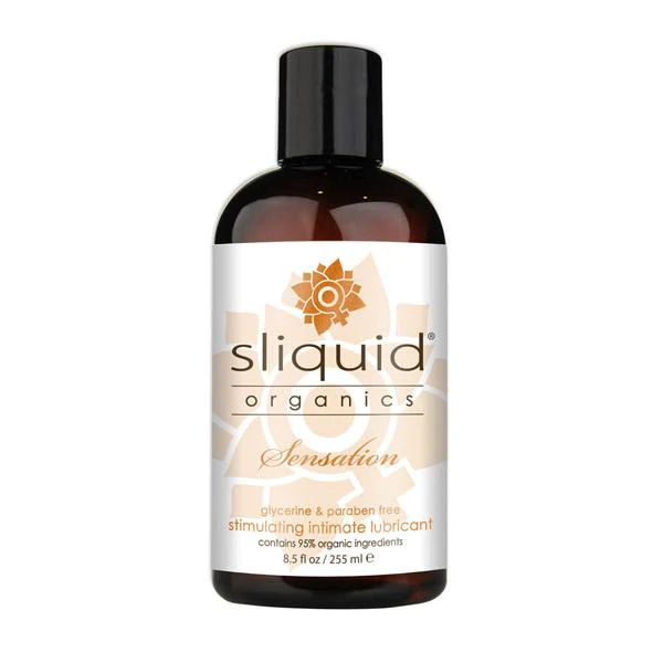 Sliquid Organics Sensation 8.5oz - Water-Based Lube - The Naughty & Nice District - Adult Sex Toy Store