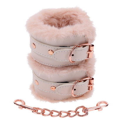 Peaches ‘n CreaMe Fur Handcuffs - BDSM - The Naughty & Nice District - Adult Sex Toy Store