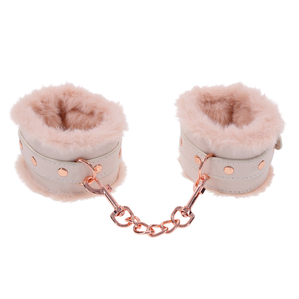 Peaches ‘n CreaMe Fur Handcuffs - BDSM - The Naughty & Nice District - Adult Sex Toy Store