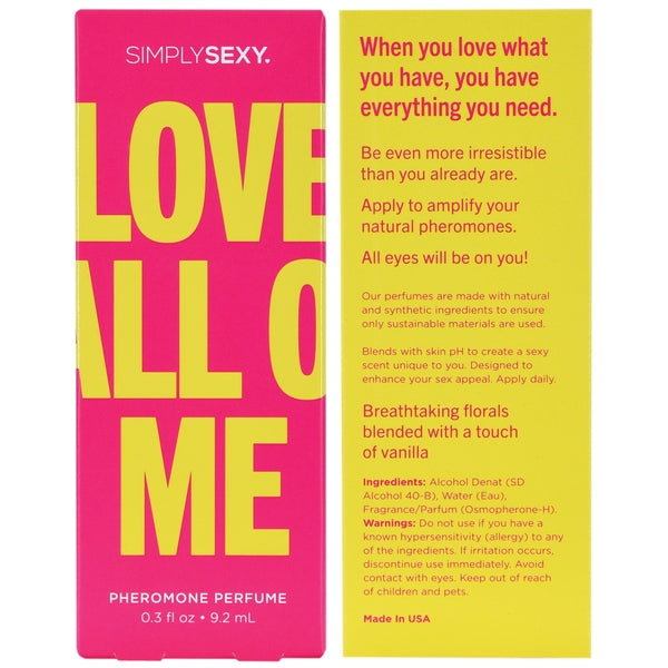 LOVE ALL OF ME Pheromone Infused Perfume - Love All Of Me 0.3oz | 9.2mL - Perfumes & Colognes - The Naughty & Nice District - Adult Sex Toy Store