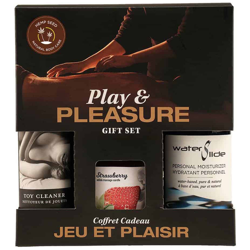 Play & Pleasure Set: Strawberry - Water-Based Lube - The Naughty & Nice District - Adult Sex Toy Store